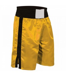 Pro Style Boxing Trunks Black & Yellow