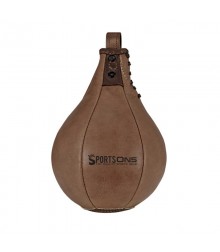 Heritage Brown Leather Boxing Speedball