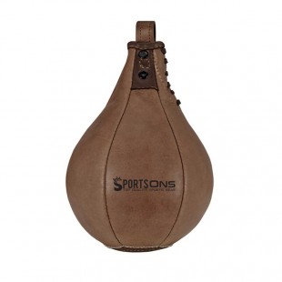 Heritage Brown Leather Boxing Speedball